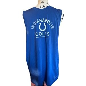 Men's MSX By Michael Strahan Indianapolis Colts Sleeveless Gym Workout Shirt Med
